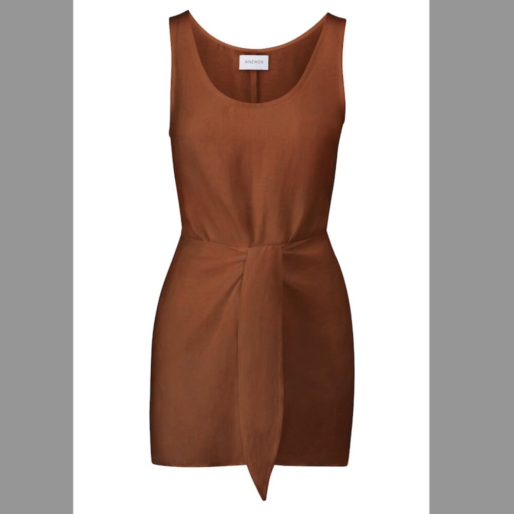 Anemos D.K. Mini Dress in Linen Cupro